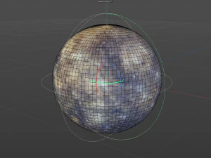 Realistic planet Mercury 3D Model