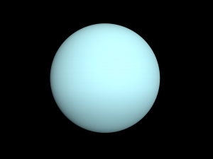 Realistic planet Uranus 3D Model