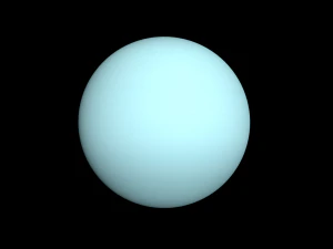 Realistic planet Uranus 3D Model