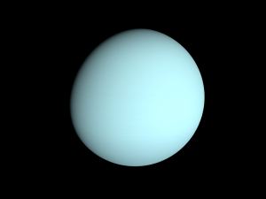 Realistic planet Uranus 3D Model