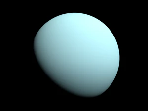 Realistic planet Uranus 3D Model