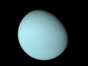 Realistic planet Uranus 3D Model