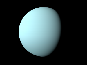 Realistic planet Uranus 3D Model