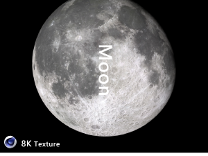 Realistic planet moon 3D Model