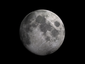 Realistic planet moon 3D-Modell