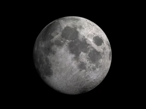 Planeta luna realista Modelo 3D