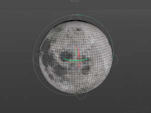 Realistic planet moon 3D-Modell