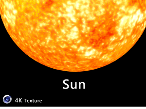 Realistic planet sun 3D Model