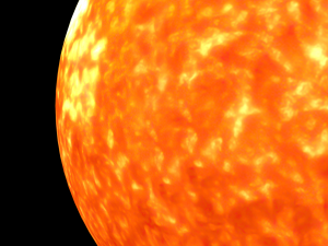 Realistic planet sun 3D Model
