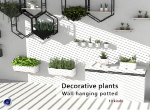 Pendurar vasos de plantas Modelo 3D