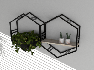 Hanging potted plants 3D Model