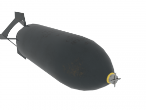 Bomb 550 World War II 3D Model