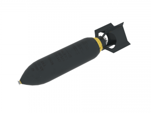 Bomb 550 World War II 3D Model