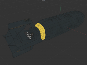 Bomb 550 World War II 3D Model