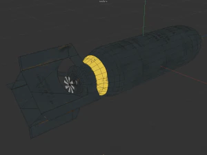 Bomb 550 World War II 3D Model
