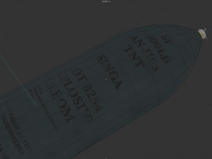 Bomb 550 World War II 3D Model