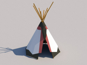 Indian Tent model Modelo 3D