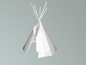 Indian Tent model Modelo 3D