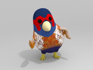 Cuckoo Chicken Cartoons 3D Model