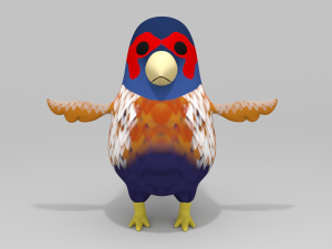 Cuckoo Chicken Cartoons 3D Model