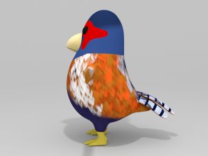 Cuckoo Chicken Cartoons 3D Model