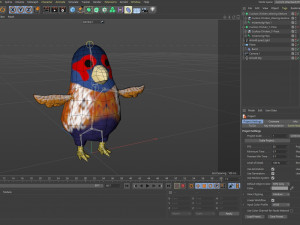 Cuckoo Chicken Cartoons 3D Model