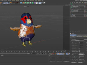 Cuckoo Chicken Cartoons 3D Model