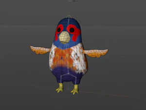 Cuckoo Chicken Cartoons 3D Model