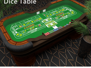 Casino Dice Table 3D Model