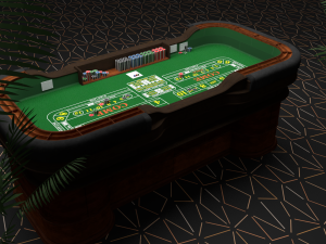 Casino Dice Table 3D Model