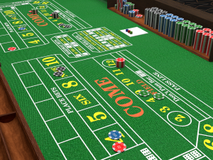 Casino Dice Table 3D Model