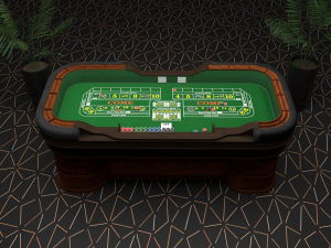 Casino Dice Table 3D Model