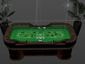 Mesa de dados de cassino Modelo 3D