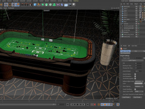 Casino Dice Table 3D Model