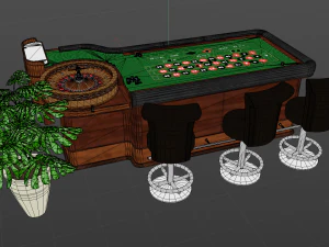 Casino Roulette 3D Model