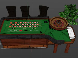 Casino Roulette 3D Model