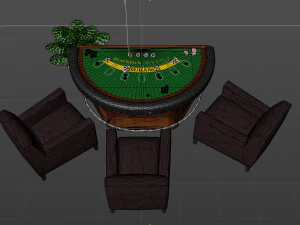 Casino Poker 3D Model