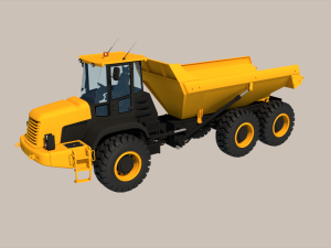 Articulated Dump Truck 3D Model