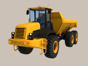 Articulated Dump Truck 3D Model