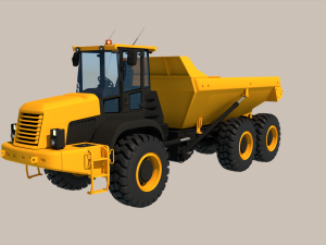 Articulated Dump Truck 3D Model