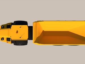 Articulated Dump Truck 3D Model