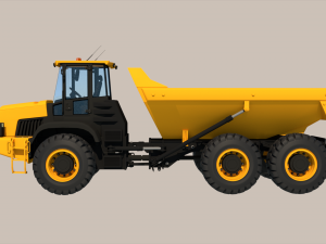 Articulated Dump Truck 3D Model