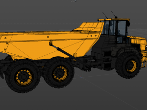 Articulated Dump Truck 3D Model