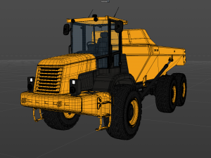 Articulated Dump Truck 3D Model