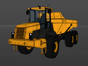 Articulated Dump Truck 3D Model