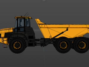 Articulated Dump Truck 3D Model