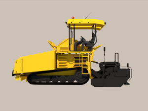 Asphalt Paver 3D Model