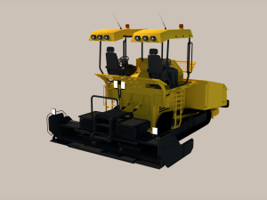 Asphalt Paver 3D Model