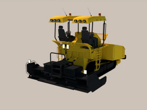 Asphalt Paver 3D Model