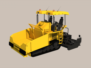 Asphalt Paver 3D Model
